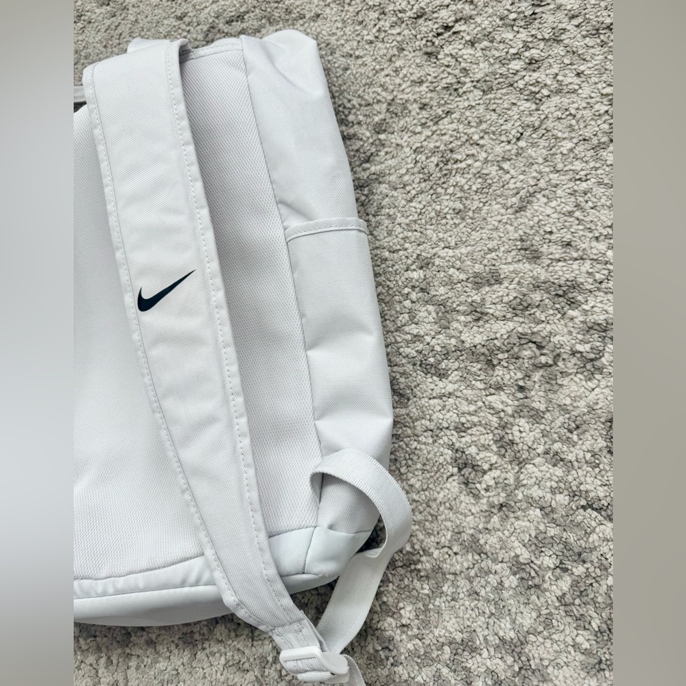 Nike Roll Top Backpack White Neon Just Do It Bag - Picture 9 of 11